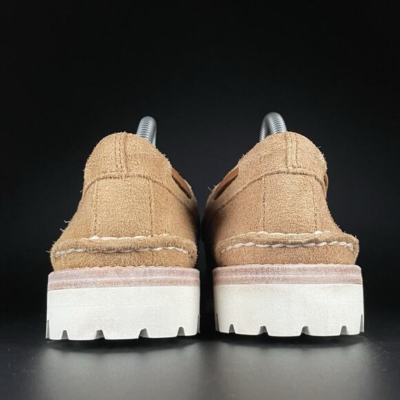 Sperry Authentic Original Men’s Size 8 Tan Suede Moc Toe 3 Eye Lug Boat Shoe NEW - Picture 3 of 9